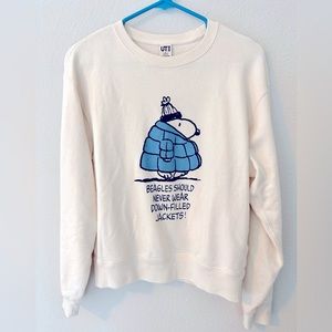 Uniqlo x Peanuts Snoopy Collection Long Sleeve Cotton Sweatshirt